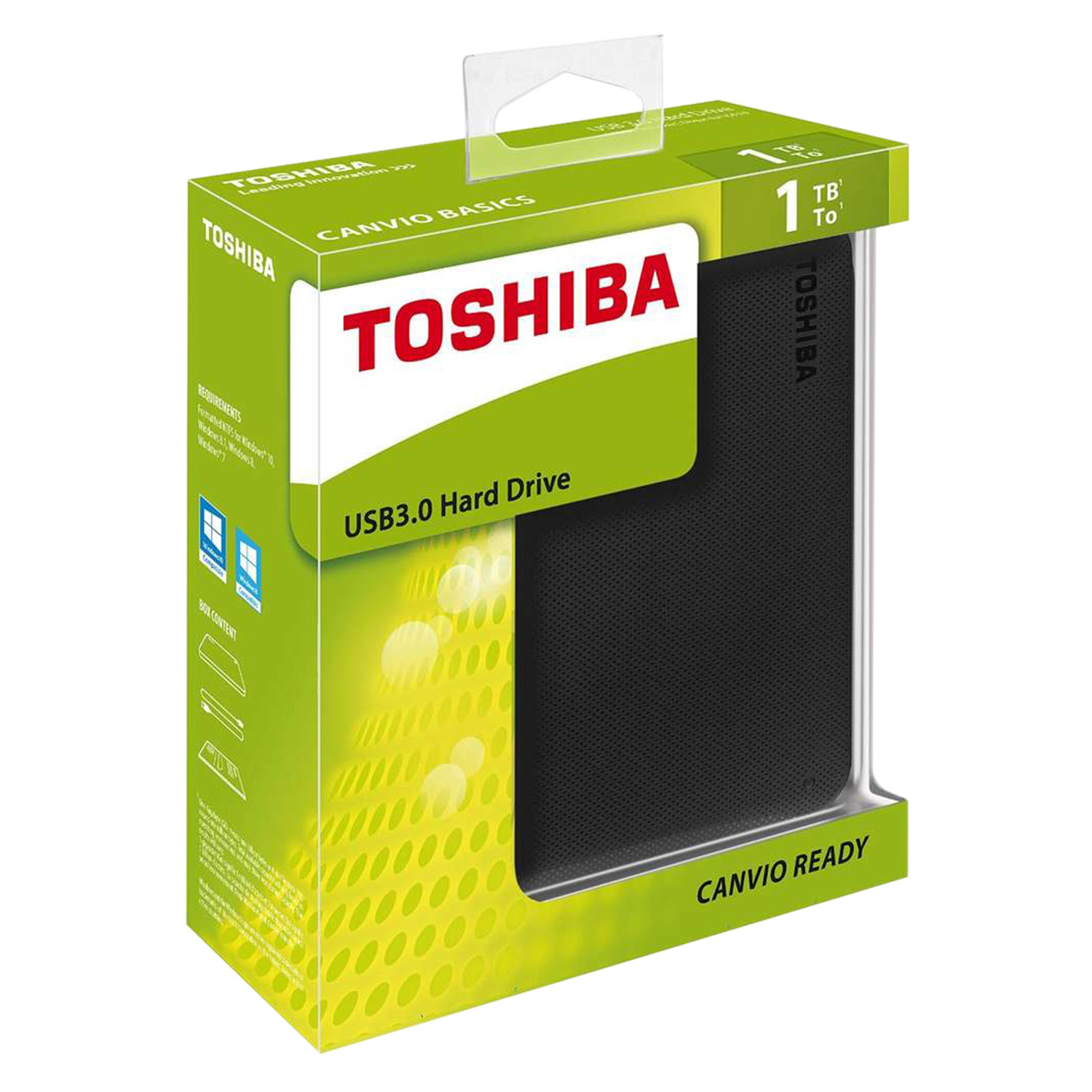 Ổ Cứng Di Động Toshiba CANVIO READY 1TB - USB 3.0 HDTP210AK3AA - Hàng Chính Hãng